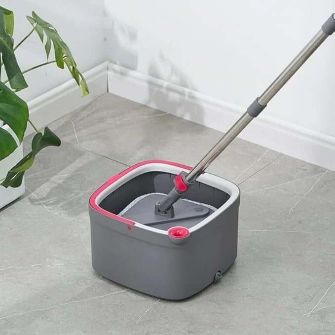 Spin Mop and Bucket System – Deluxe Set with 360° Rotating Mop for Easy Floor Cleaning