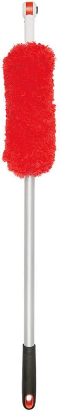 OXO Good Grips 3-in-1 Extendable Microfiber Long Reach Duster with Interchangeable Heads 8 ft
