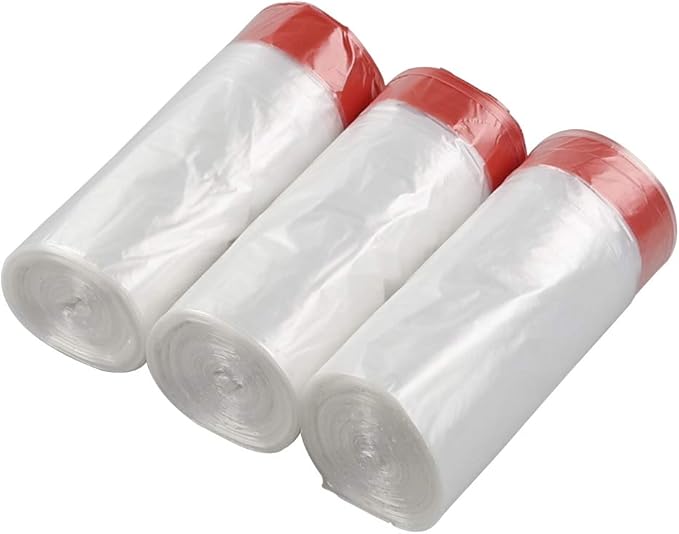 10 Gallon Garbage Bags Drawstring Clear Kitchen Trash Bags 108 Counts