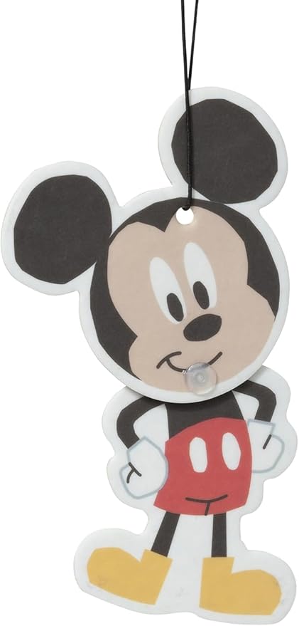 Plasticolor Disney Mickey Mouse Wiggler Air Freshener Fun Hanging Car Accessory Vanilla Scent 6 Pack