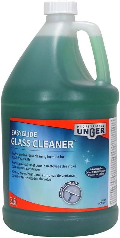 Unger Professional Streak-Free EasyGlide Glass Cleaner Concentrate 1 Gallon &amp Professional 3 Gallon Bucket – Compact Cleaning Bucket