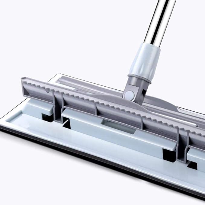 360 Degree Spin Mop with Large Microfiber Pads Flat Floor Telescopic Handle Home Windows Kitchen