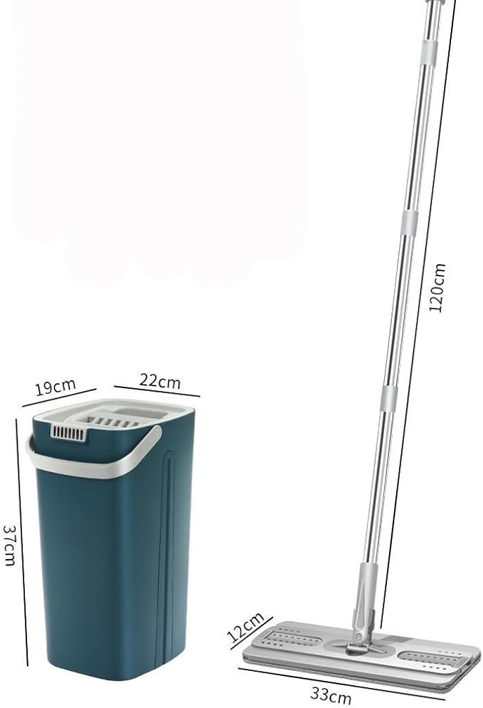 Hand Free Mop Household Dual-Purpose Dry and Wet Flat Bucket Mopping The Floor