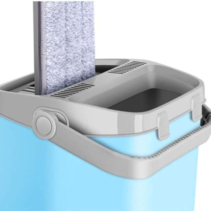 Maglc Flat Mop and Bucket By  360 Degree Swivel  Great for Wet-Dry Cleaning