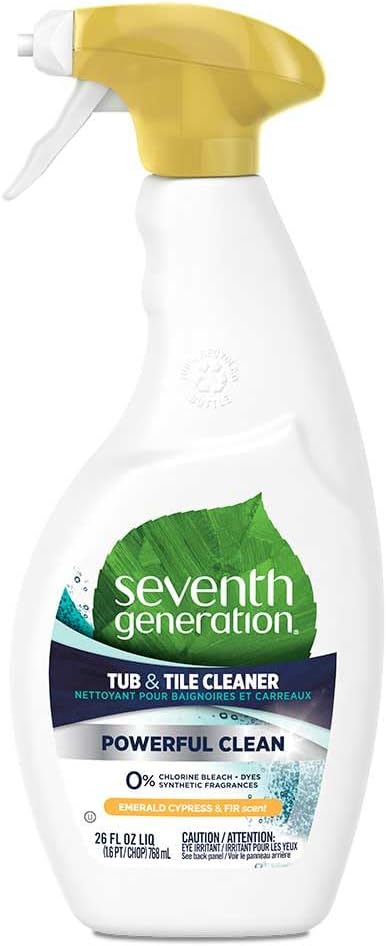 Seventh Generation Tub &amp Tile Cleaner Emerald Cypress &amp Fir Scent 26 Fluid Ounce (Pack of 8)