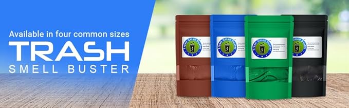Trash Can Smell Eliminator Cover Odor Eliminating Bag Lemon Scented Durable Chemical Free 95 Gallon 3 Pack