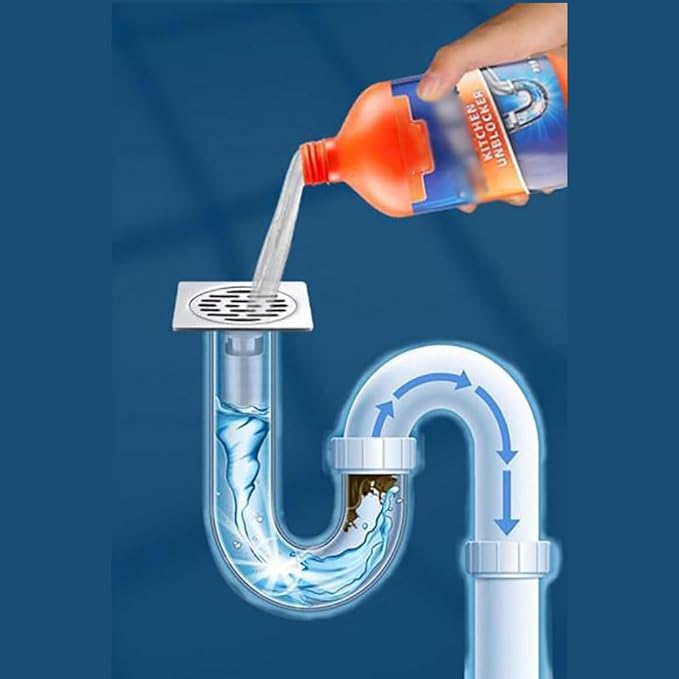 Pipeline Dredging Agent-Momeng Kitchen Unblockerle Powerful Pipe Dredge Agent Sink Drain Cleaner for Kitchen Toilet Pipeline Cleaning Tool Suitable for Various Pipes. (1pc)