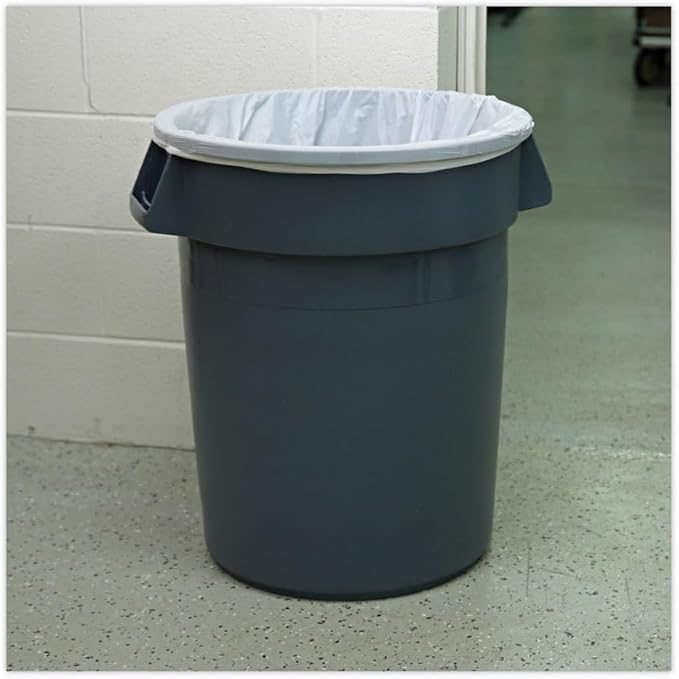 Boardwalk V6638HNKR01 33 in. x 38 in. 33 gal. 14 microns High-Density Can Liners - Natural (250/Carton)