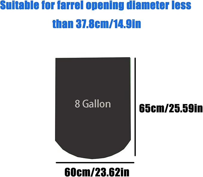 8 Gallon Portable Toilet Bags Thick Black Trash Bags for Camping Toilet Bedside Commode &amp Small Trash Can Heavy Duty Bucket Toilet Liners 3 Rolls 60 Count