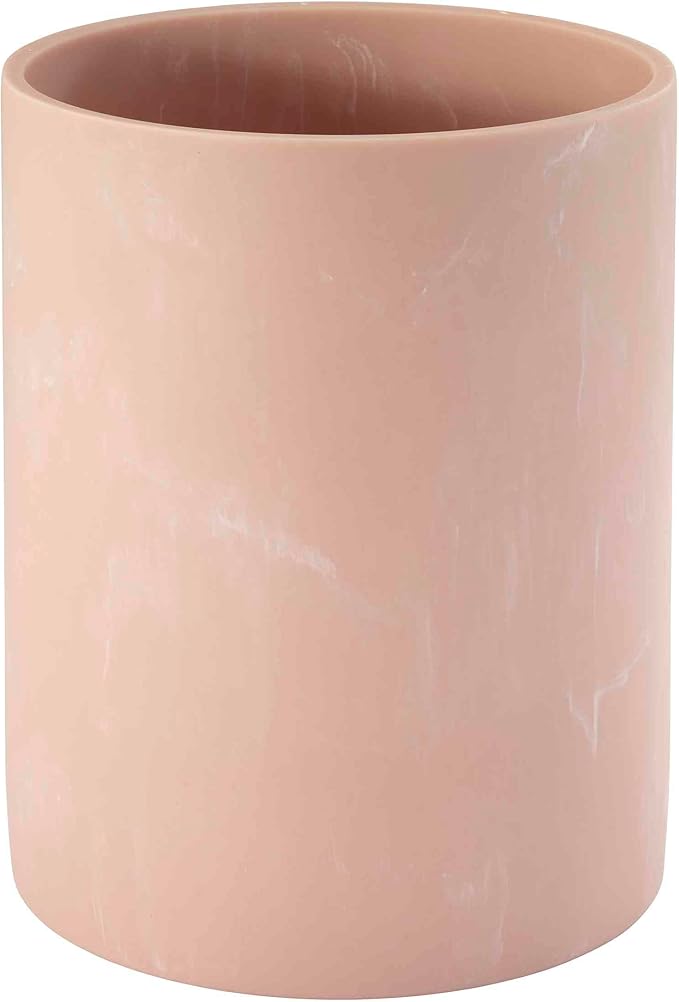 Nicole Miller - Wastebasket Decorative Trash Can Dorm Room Essentials (Kendall Collection Clay)