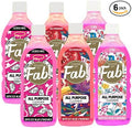 HOUSE OF FAB! Powerful All Purpose Cleaner Dirt &amp Grime Removing Multi Purpose Cleaner Used for Floors Walls and Any Hard Surface Used on Large Areas 33.8 FL Oz 6 Pack Designer