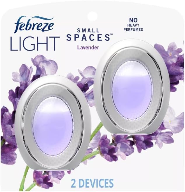 Generic F.e.b.r.e.z.e Small Spaces Air Freshener- 0.25 fl oz/2pk (Lavender) Clear