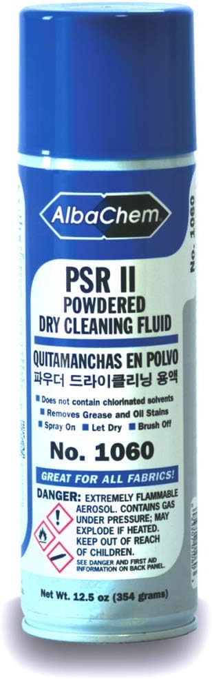 AlbaChem PSR II Powdered Dry Cleaning Fluid Spot Remover 12.5 Oz. - 12/Pk