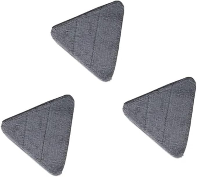 Portable Fold Triangle Head Floor Mop Cleaner Tool 360 Rotation Cleaning for Kitchen Walls and Ceilings Microfiber Pad(Combination-C)