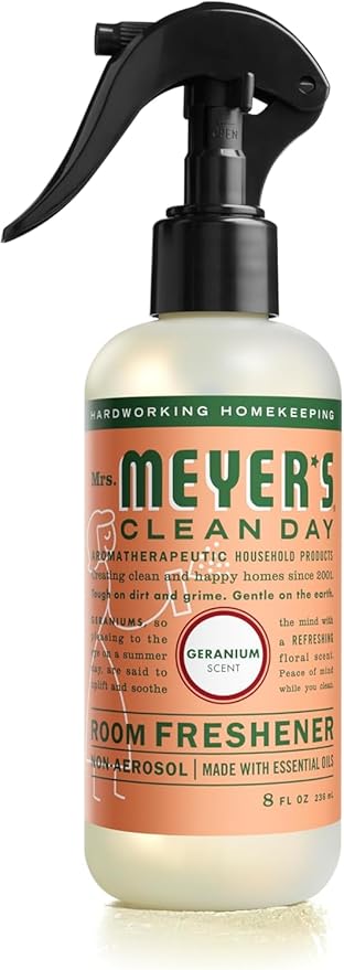 Mrs Meyers Clean Day Room Freshener - Geranium8 Fl Oz (Pack of 6)