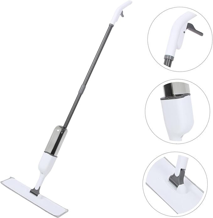 Microfiber Mop for Floor Cleaning Wet and Dry Use Suitable for Hardwood Laminate and Tile Home and Office Cleaning Tool Refillable Bottle