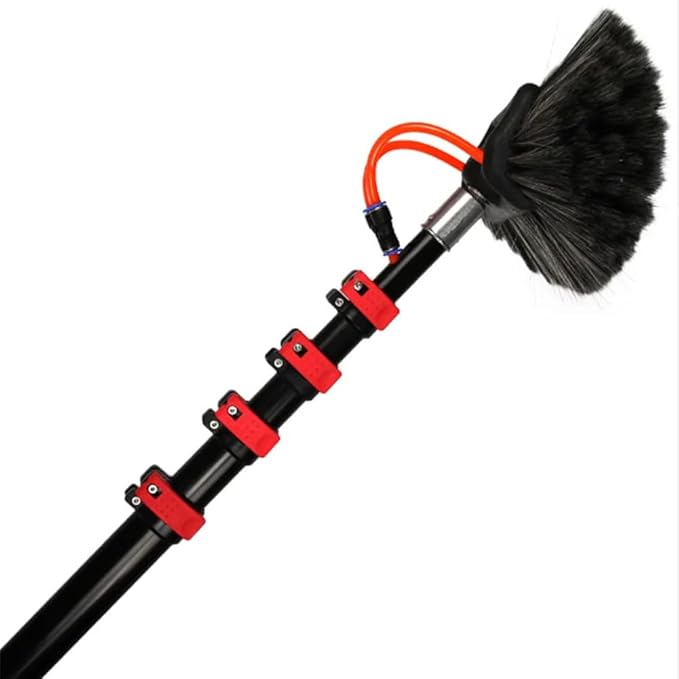 Window Cleaner Tool Solar Panel Cleaning Brush Free Height Adjustment Ergonomic Design Suitable for Cleaning High Altitude Glass Cleaning Photovoltaic and Solar Panels.