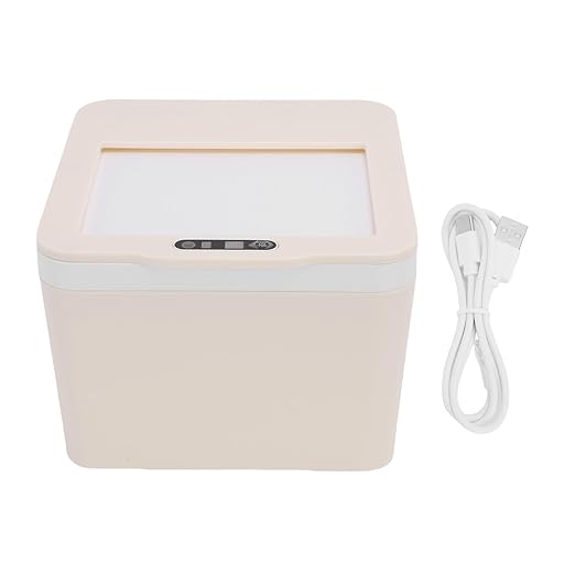 Zerodis Sensor Desktop Trash Can Wastebaskets Mini Countertop Garbage Can with Lid Small Storage Bin for Home Kitchen Dressing Office Kids Bedroom Sensor Desktop Trash 4l Capacity