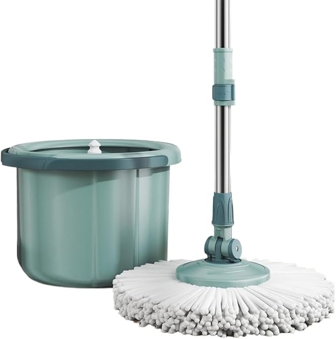 Single Bucket Rotating Mop Set Dry and Wet Dual-Purpose Telescopic