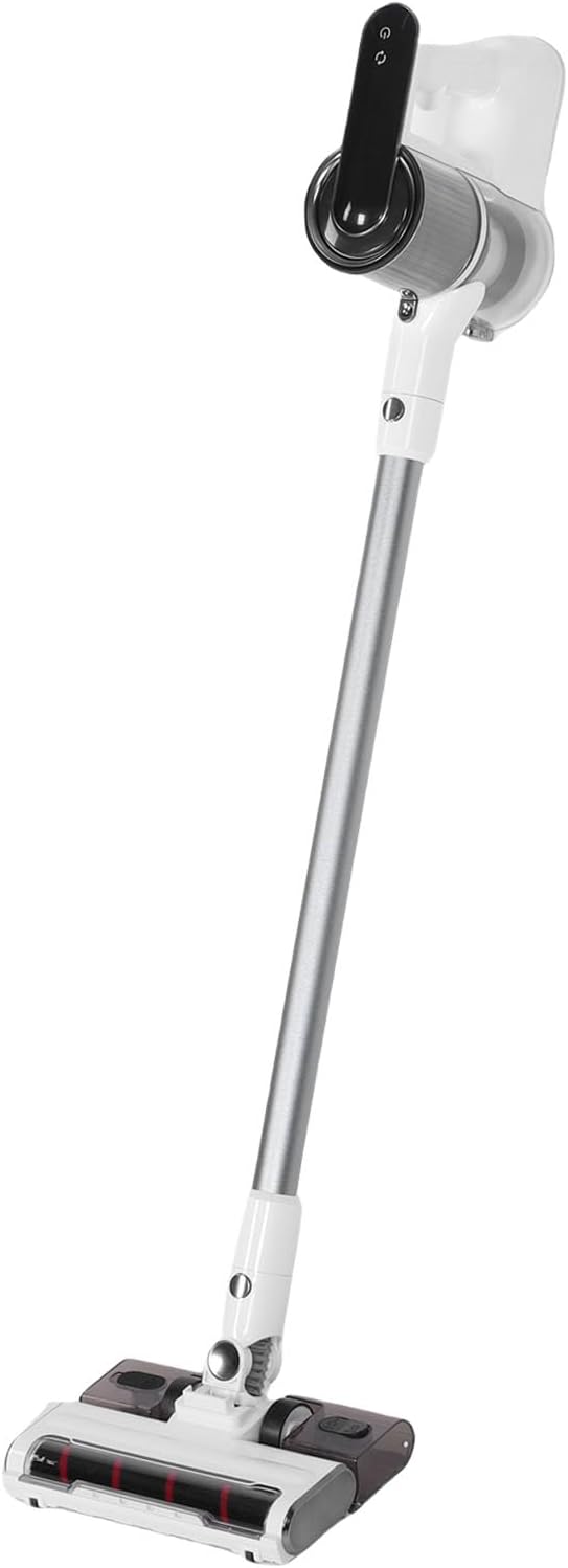 Cordless Vacuum Cleaner 15000Pa Powerful Suction Lightweight Removable Stick Vacuum with 180 Rotating Brush Head for Pet Hair Cat Litter Dust on Carpets Hard Floors