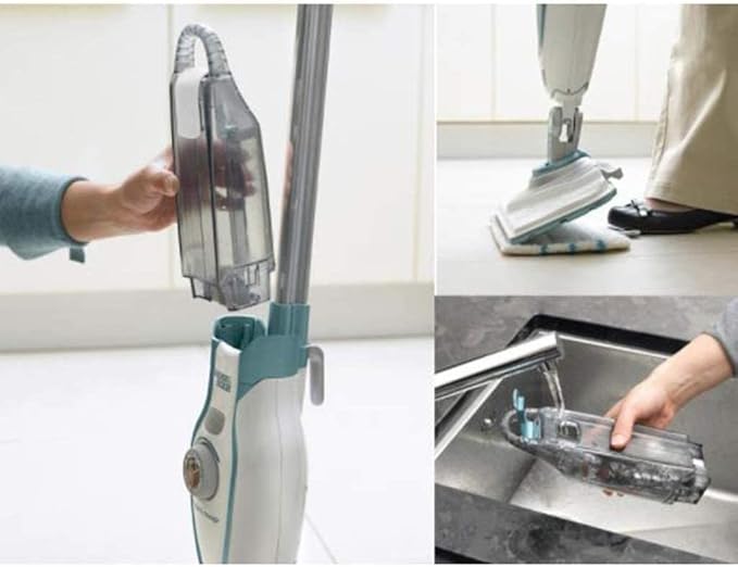 Steam Mop Powerful Floor Steamer Cleaner Mopper with Automatic Steam Control for Hardfloor Laminate Tile Grout and Carpet