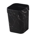 Happyyami Marble Trash Can Decorative Garbage Container for Home Office Bathroom Stylish Non Slip Waste Basket Compact Versatile Design for Kitchen Living Bedroom