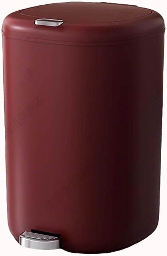 Foot Pedal Trash Can with Lid Large Capacity Trash Can Waste Bin Garbage Can Rubbish Bin Wastebasket Paper Basket Pedal Trash Bin for Kitchen Bathroom Bedroom Living Room