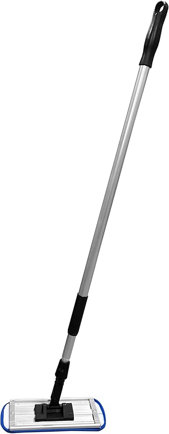 Premium Microfiber Mop Kit with 72 Telescopic Aluminum Handle - includes 10 Wet/Dry Microfiber Pad and 12 Dust Mop Pad with Fringe for Detailed Cleaning of Floors Walls and Small Spaces