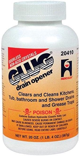 Oatey Hercules Glug Crystal Drain Opener 20 oz. - Case of: 24