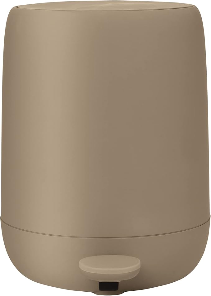 Blomus SONO Pedal Bin Wastebasket 3Liter/0.8 Gallon Tan Soft Close