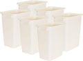 Rubbermaid FG280500BISQU 21 Qt Bisque Wastebaskets (6-Pack)