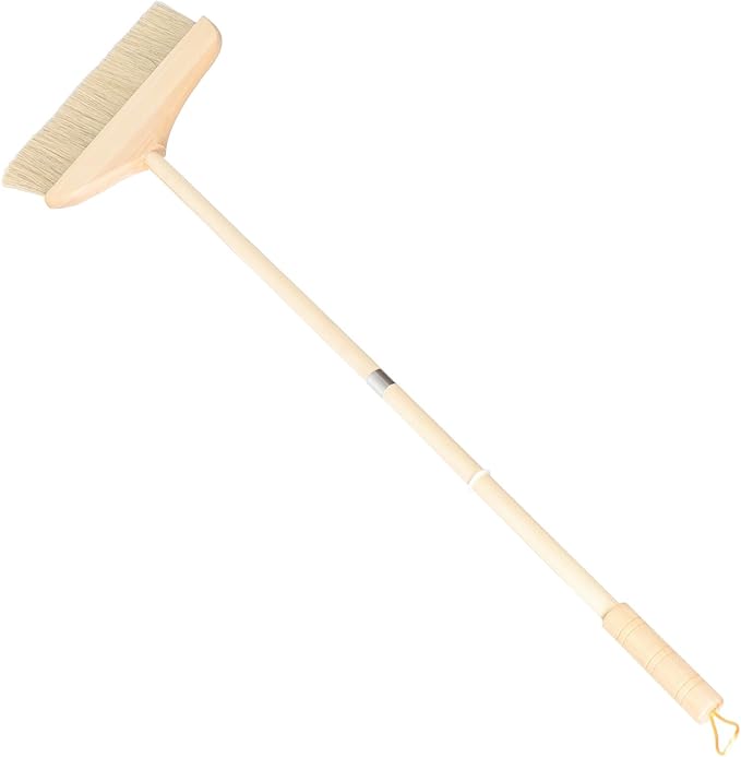 Indoor Outdoor Floor Cleaning Broom Soft Broom Handle for Kitchen Living Room