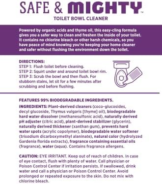 Melaleuca - Safe &amp Mighty Toilet Bowl Cleaner - 18 FL Oz