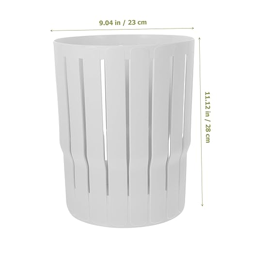 Small Garbage Can Without Lid Thickened Hollow Wastebasket for Bedroom Bathroom Office Lightweight Trash Bin with Large Opening for Home and Commercial Use