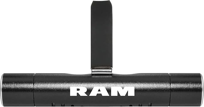 iPick Image for RAM Car AC Vent Air Freshener Black Clip with adjustable window and 10 Refill Sticks Official Licensed
