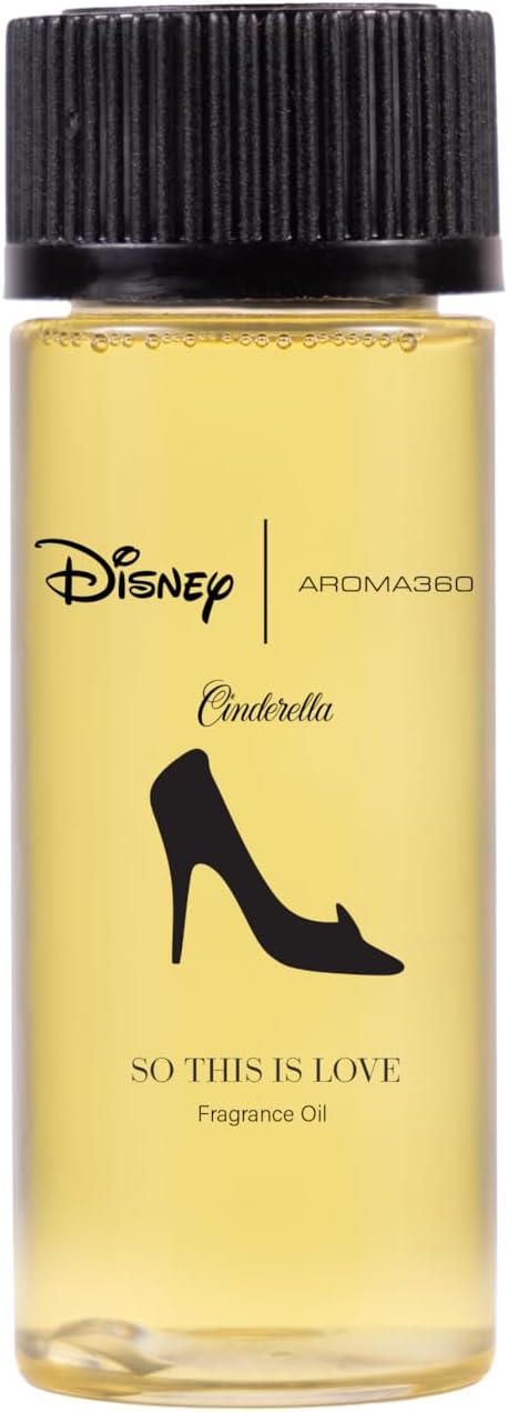 Aroma360 x Disney | So This is Love Oil Blend | Disney Princess Cinderella Luxury Essential Diffuser Oil | Aromatherapy Scent Diffuser Oil | Pear Jasmine and Patchouli 1.7 fl oz 50 mL