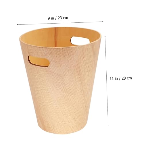 Tiny Wooden Trash Can Japanese Design Desk Wastebasket Stylish and Practical for Home Office