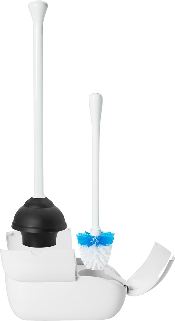 OXO Good Grips Toilet Brush &amp Plunger Combo