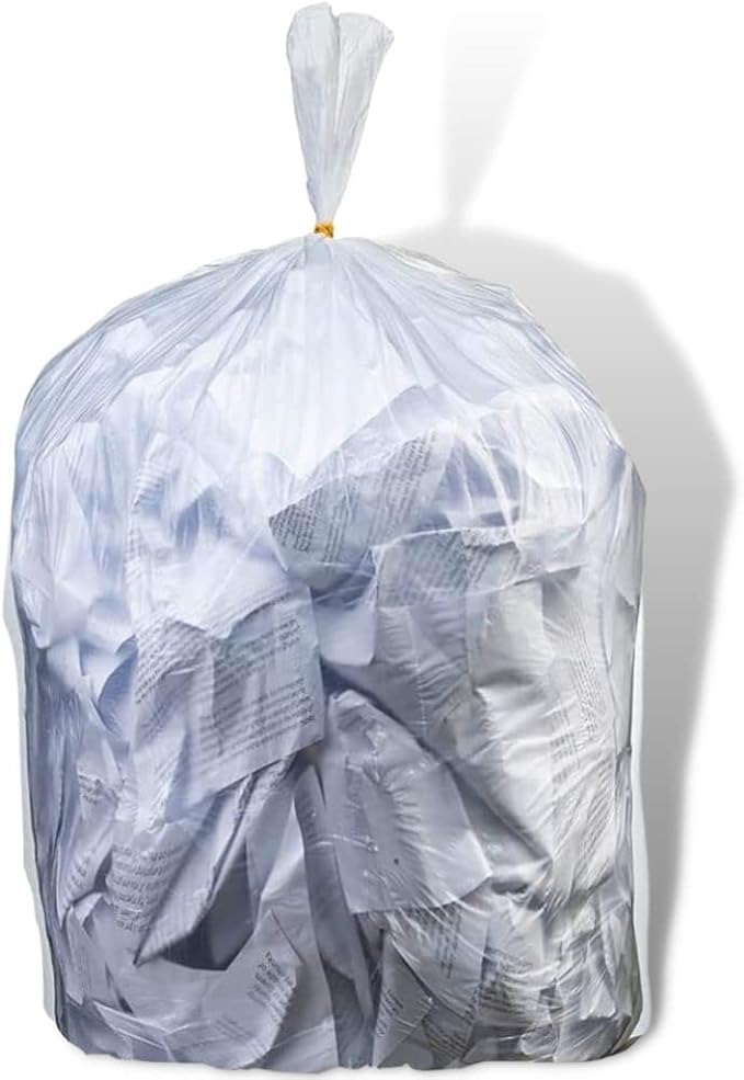 Plasticplace 32-33 Gallon Recycling Bags │ 1.2 Mil │Extra Clear Recycling Bags │ 33 x 39 (100 Count)