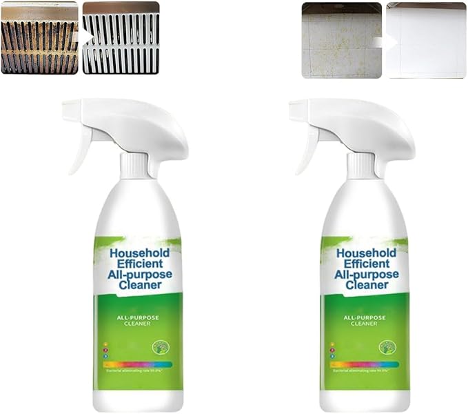 Household Efficient All-purpose CleanerAll Purpose Kitchens Heavy Grease Remover Multipurpose Kitchen Cleaner for Countertops Ovens (2PCS)