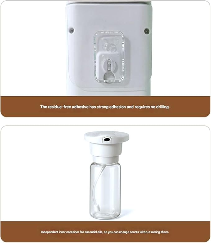 Green Polystyrene Automatic Showerer with Quiet Action and USB Connection for Permanent Scent Release Clock Air Freshener