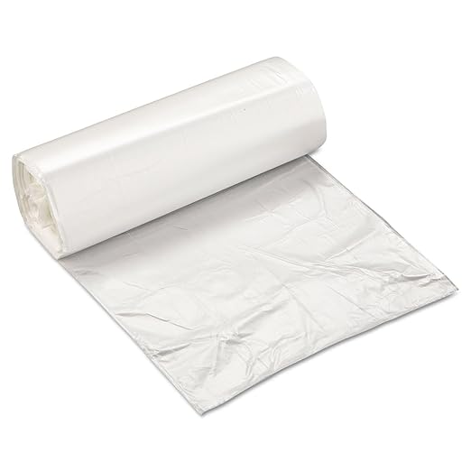 Inteplast 7-10 Gal Trash Can Liners - 6 Mic Thickness Natural Color - 1000 Bags