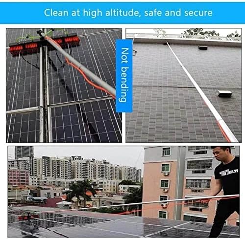 Glass Cleaning Brush Household Water Supply Telescopic Pole Kit Solar Panel Rotating Brush Solar Photovoltaic PanelsExtendable Water Fed Telescopic Brush Pole for Window Cleaning