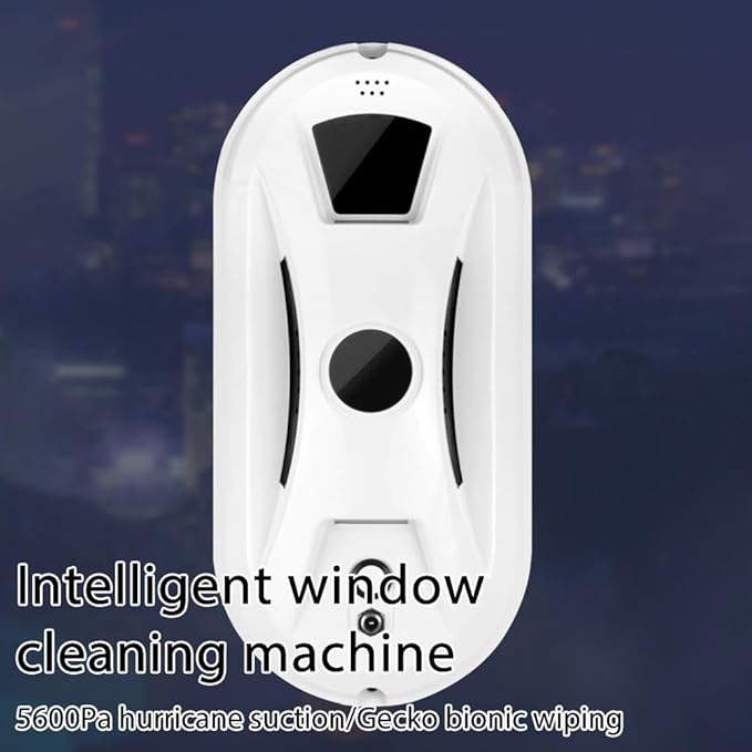 Smart Window Cleaning Robot Dual-Rotation Mop System with AI Planning &amp Remote Control 20-Minute UPS Battery Backup for Anti-Fall Safety Automatic Window Vacuum Cleaner for Glass Walls Tiles