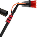 Solar Panel Cleaning Tool Equipment Window Cleaning Pole Photovoltaic Water Fed Telescopic Brush Extendable Cleaner Conservatory Roof 270°Azimuth Adjustment9 M/29.5 Ft