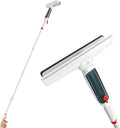 Extension Pole Window Cleaner Multi-Functional Glass Cleaning Household with Silicone Wiper Water Jet Window Cleaner Outdoor Window Cleaning Tools