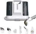 Carpet Cleaner Machine Upholstery Portable StainRemover Ordor &amp Stain &amp Spot Removr Perfect for Pet Hair Carpet Area Rugs Car and Coches Strong Suction White