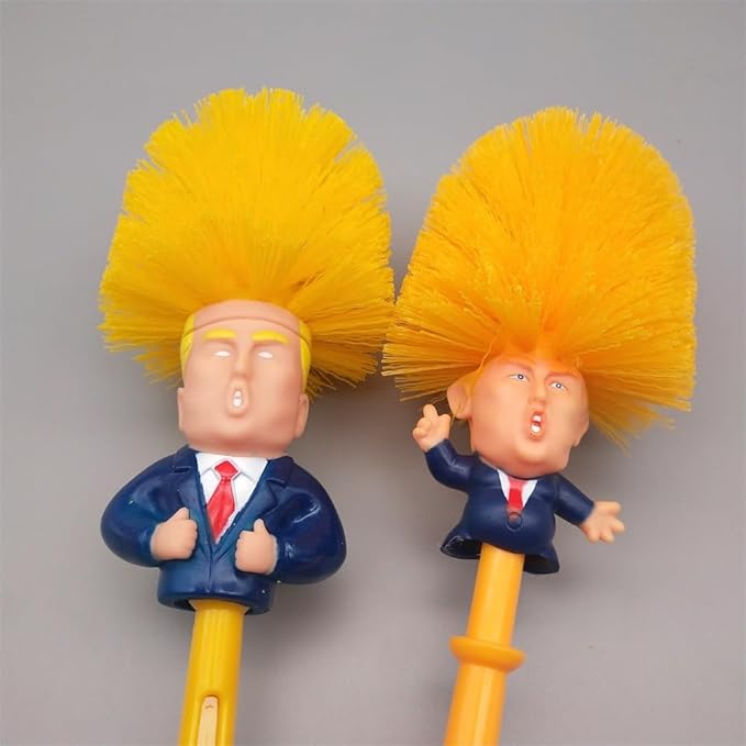 2PCS SetFunny Toilet Brush SetsCompact Size Toilet Bowl Brushes and Holder Toilet Brushes for Bathroom Tools