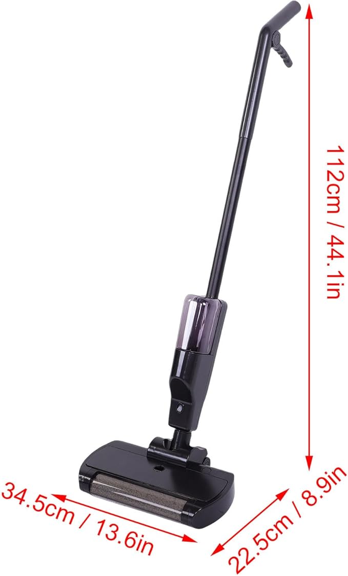 Cordless Vacuum Mop Automatic Electric Wet Dry Vacuum Cleaner with Self Feature and 500ml Dust Container for Home Floor