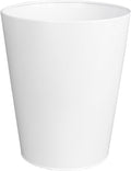 Kenney KN80020 Storage Made Simple 1.3 Gallon (5.5 Liter) Small Open Top Rust-Resistant Metal Waste Basket/Trash Can/Garbage Can for Bathroom Bedroom Home Office Laundry Room or Dorms White